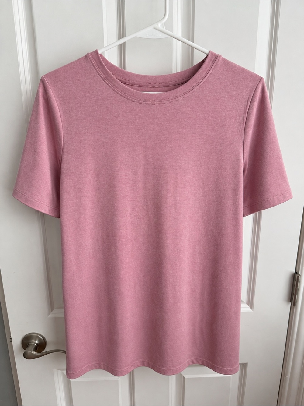 Zenana Outfitters Dusty Rose Short Sleeve Crewneck Tee